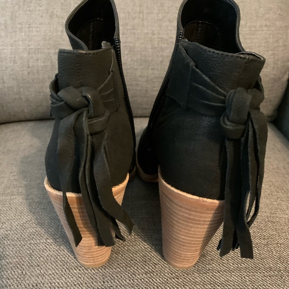 Vince Camuto Black Silk Goat Boots - Picture 2 of 6